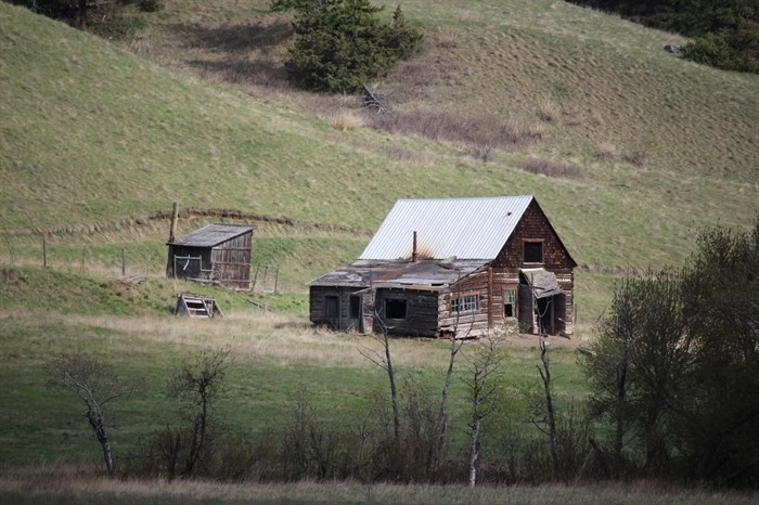 This abandoned farmhouse is found off the beaten track near Kamloops. 