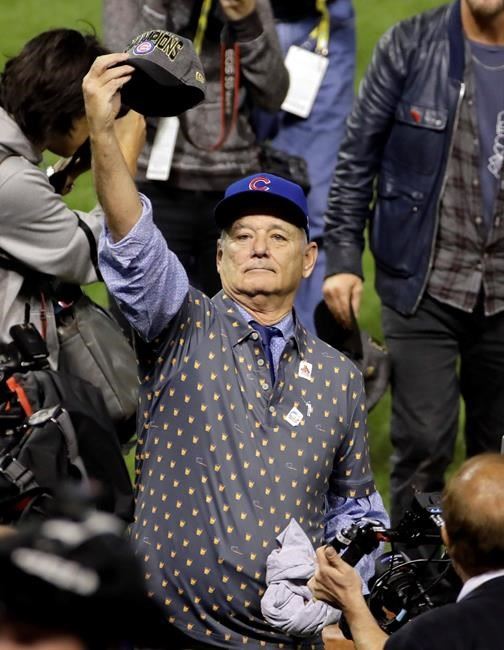 Bill Murray Celebrates Cubs Title, Twitter Melts Down - The Hollywood Gossip