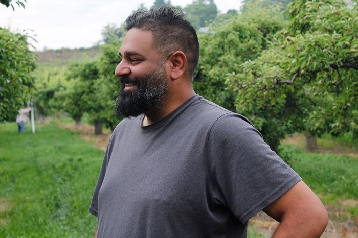 Sukhdeep Brar is the vice-president of the B.C. Fruit Growers’ Association. He owns a farm near Summerland, BC.