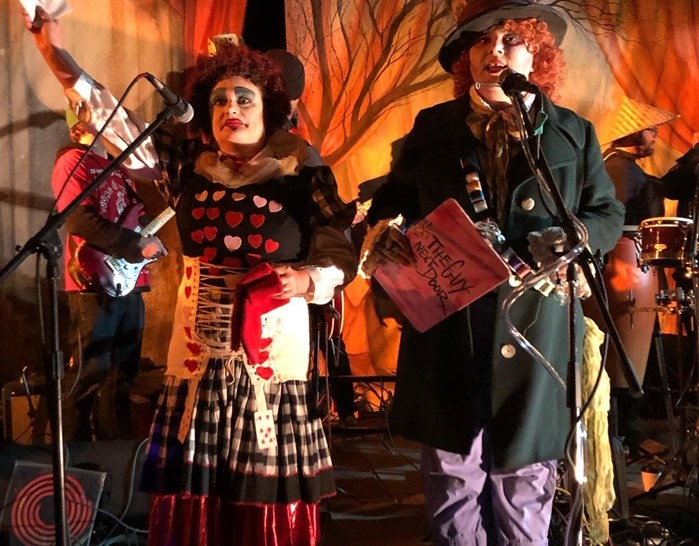 Characters that will be performing at Armstrong's Caravan Farm Theatre's Walk of Terror. 