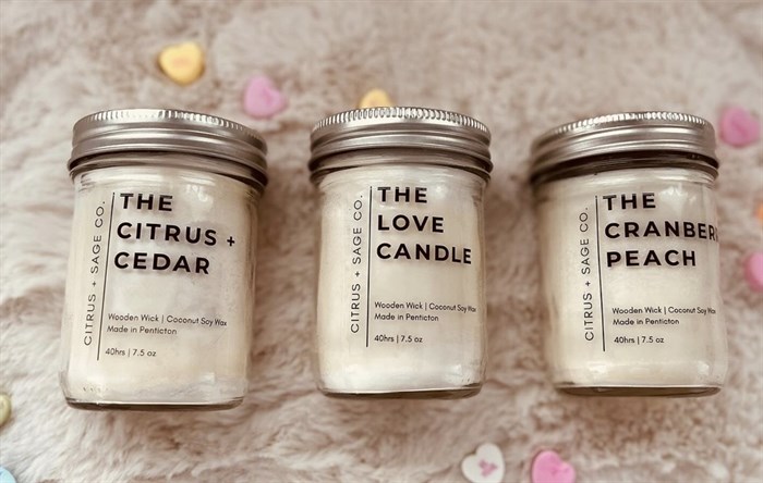 Citrus and Sage Co. are an Okanagan candle company. 
