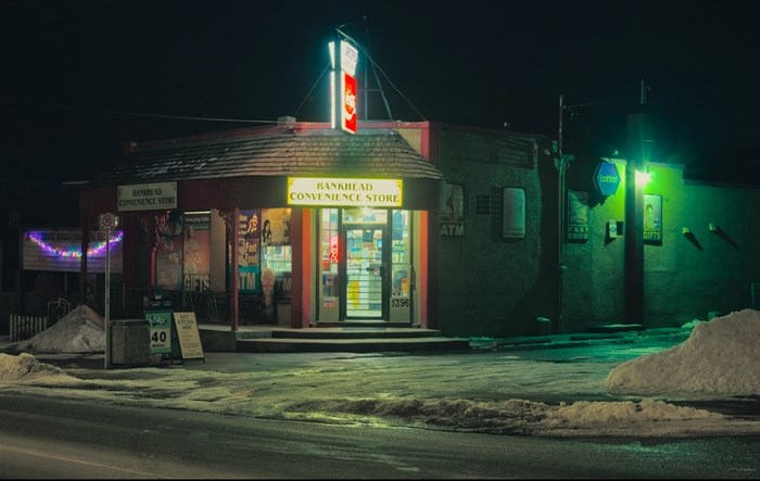 The Bankhead Convenience store in Kelowna is captured at night by photographer Neil Thacker. 
