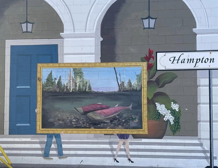 A picture in a picture, this mural is found in downtown Kamloops. 