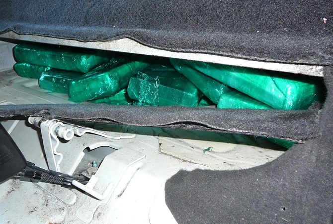 35 kg of cocaine was found in a hidden compartment at a Trail border crossing last summer.