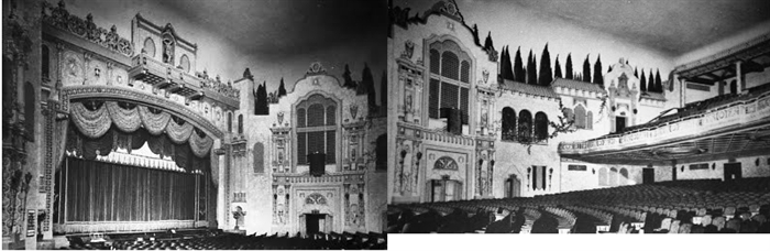 The grand Venetian Theatre in Racine was torn down because people became afraid to go downtown.