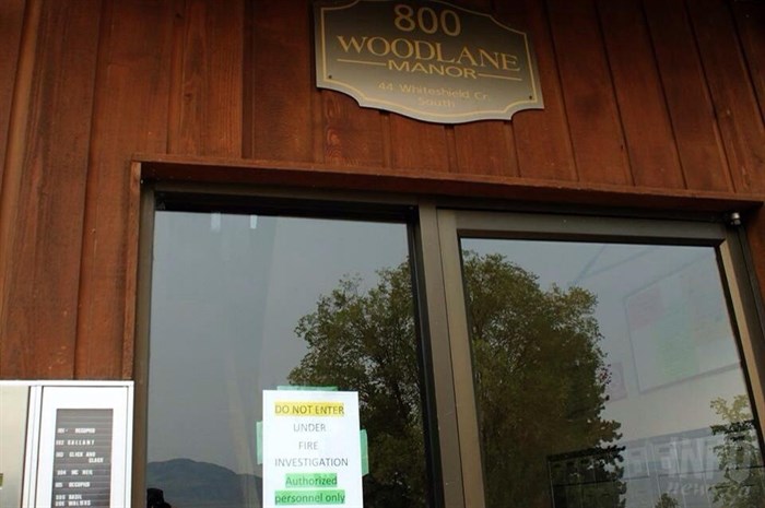 The 800 building of Woodlane Manor is closed until investigators determine the cause of the Sunday, July 5, fire.