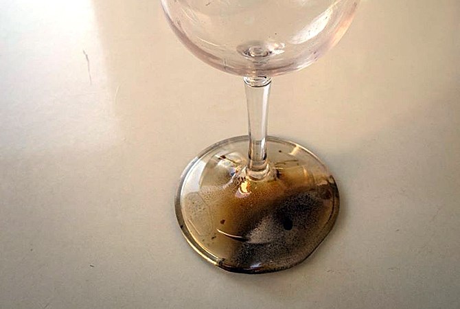 Vancouver resident Matt Jackish posted a photo to Facebook of a plastic wine glass that almost caught fire this week.