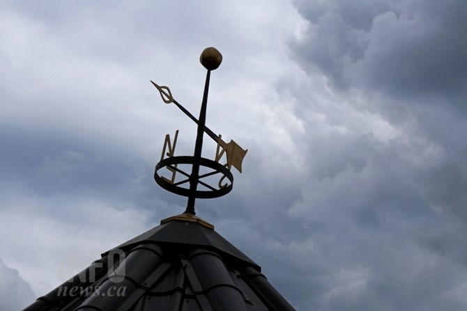 A detailed weathervane is one of the many pieces of ironwork created by an 80-year-old neighbour for the castle.