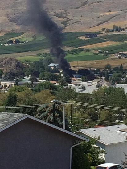 ... be seen Sunday, Aug. 9 after a fire broke out in a Vernon garden shed