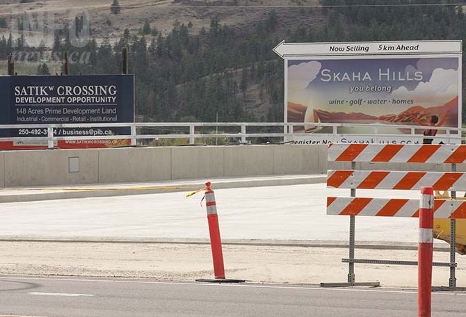 The Satikw Bridge is expected to open up more than one hundred acres of Penticton Indian Band locatee lands for development.