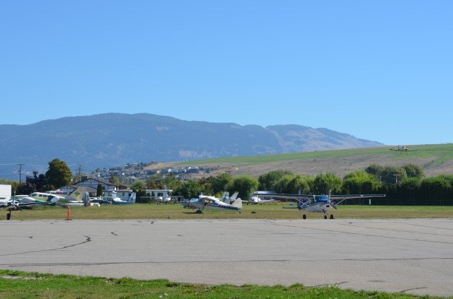 The Vernon Airport is located on Tronson Road, near Okanagan Lake. 