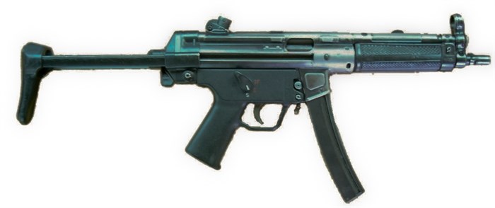 The sub machine 'gun' police found was a Heckler and Koch MP5 gun replica.