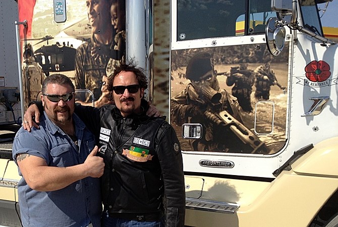Mike Rosenau and Sons of Anarchy actor Kim Coates.