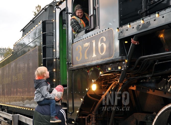 The steam train seemed to be a bigger hit with young families and seniors.