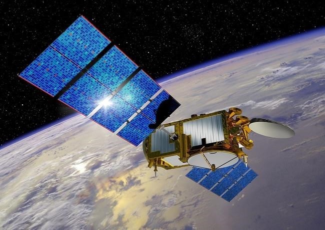 This undated artist rendering provided by NASA shows the Jason-3 satellite.
