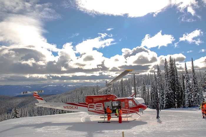 The Vernon Search and Rescue team was at Silver Star demonstrating its helicopter winch rescue techniques.