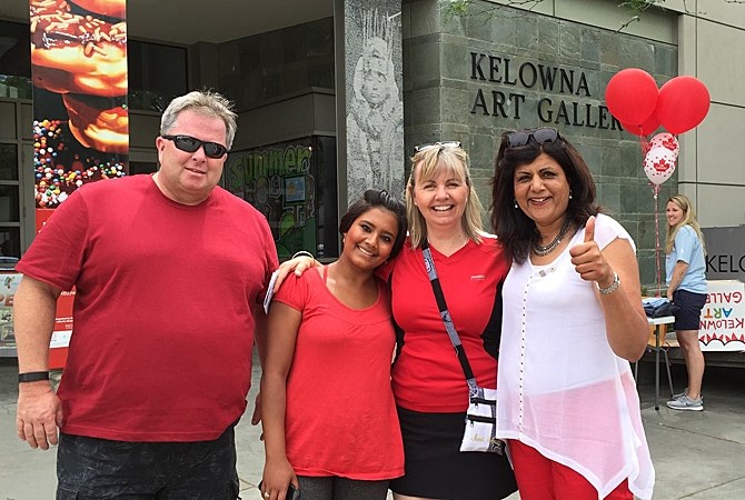 City councilor Mohini Singh was just one of the local civic leaders who attended Kelowna's Canada Day festivities.