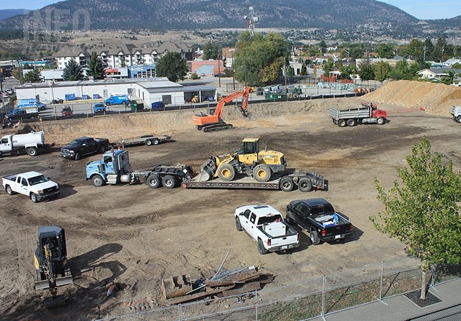 Two five storey apartment towers are now under construction at 151 Duncan Ave. in Penticton.