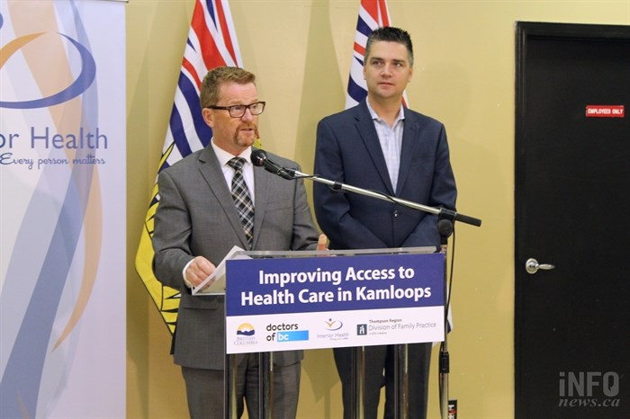 MLAs Terry Lake(left) and Todd Stone(right) announced new measures this year to accommodate patients in need of family doctors in Kamloops.