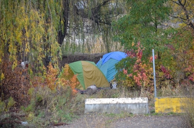 FILE PHOTO: This homeless camp in Vernon, pictured on Oct. 24, 2016, has since been decommissioned. 