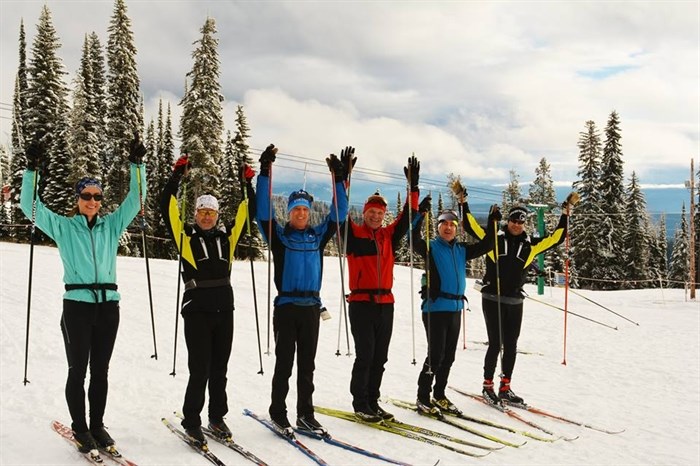 A number of jubilant cross country skiers were out to enjoy the mountain today, Nov. 21, for Silver Star's first day of nordic skiing. 