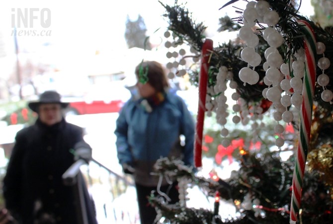 The candy cane tree has provided an after school treat to neighbourhood children for over 30 years on the porch of 607 Pine St.