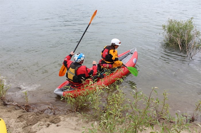 Earlier this year, Kamloops Search and Rescue members took to the Thompson River to test out their new inflatable kayak.