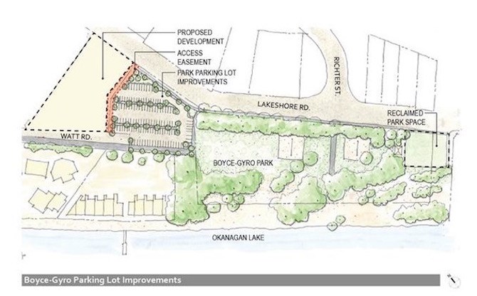 132 new parking stalls are planned to go next to Boyce-Gyro Park in Kelowna. 
