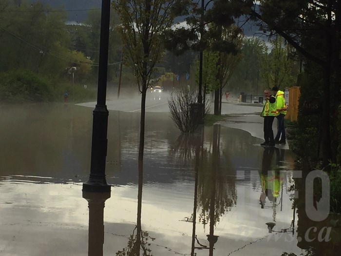 City of West Kelowna advises residents to avoid the area as they keep an eye on the forecast.