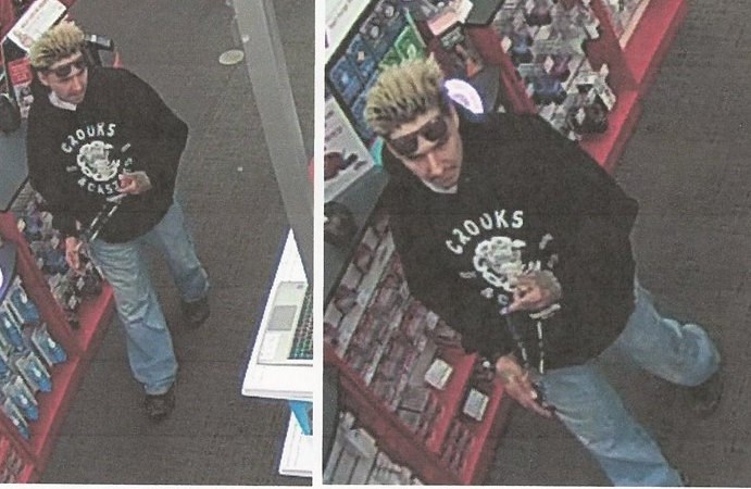 If you recognize this man you can submit an anonymous tip to Kamloops and District Crime Stoppers.