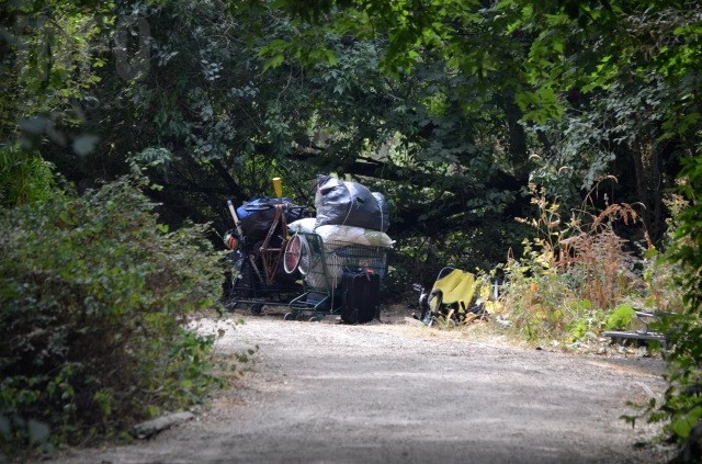 The homeless camp at Polson Park is emptying out as enforcement of the new parks and public spaces bylaw begins. 