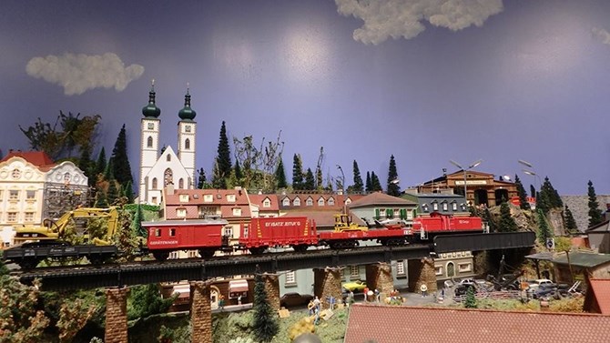 One of the thousands of scenes from the Osoyoos Desert Model Railroad display in Osoyoos, which recently won new accolades from TripAdvisor.