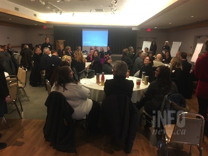 Around 80 people attended a meeting between business owners and the City of Vernon about downtown safety, Wednesday, Feb. 6, 2019.