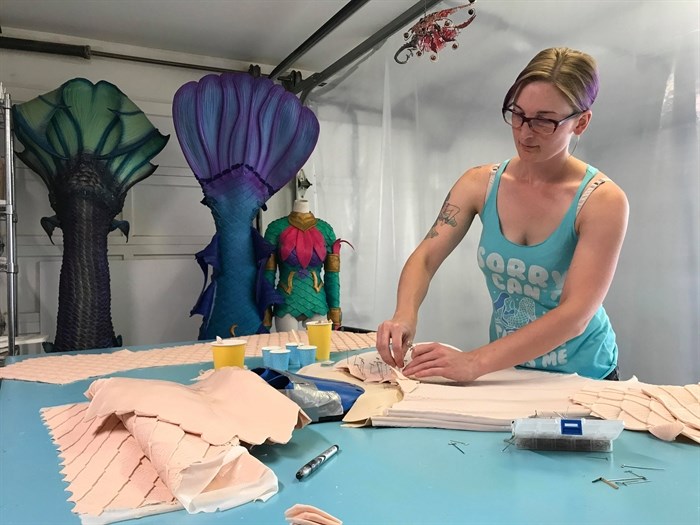 Amanda Eccleston owns her own mermaid tail business out of Kamloops. She makes full-size silicone mermaid tails which take her approximately six weeks to make.
