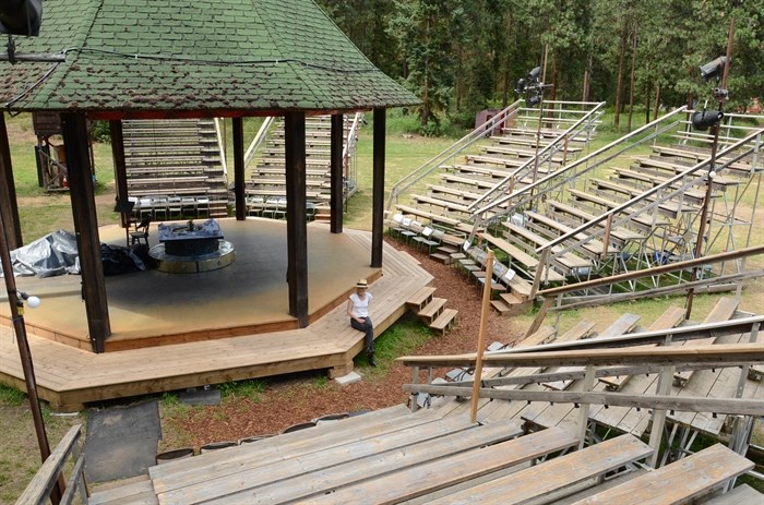 One of the stages at the 88-acre theatre.