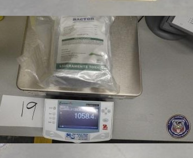 Methamphetamines seized at at the Pacific Highway Border crossing, December 1, 2018. 