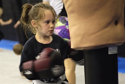 Annika Hill practices mixed martial arts at Toshido in Kelowna. Her mother, Melanie, says MMA teaches her daughter discipline, self defence, focus and gives her an outlet for frustrations. 