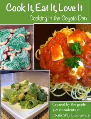 The cover of the iBook cookbook the class recently completed.
