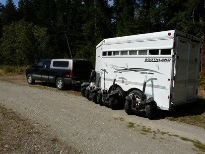This Southland trailer and a total of eight segways were stolen from a Scotch Creek business last week.