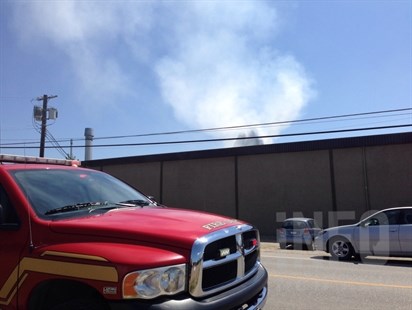 A structure fire started at about 1:30 p.m. at a commercial building on Pinto Road in Kelowna, July 9, 2014.
