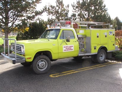 The old Wilson's Landing fire department bush truck was retired after 35 years in service.