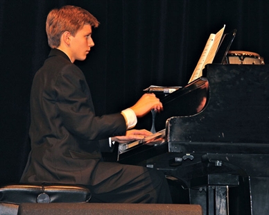 Alex Buck at last year's BC Interior Jazz Festival returns this year to wow the audiences yet again.