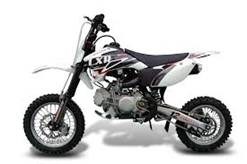 Police say the man was riding a dirt bike similar to the one pictured here. 