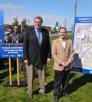 Steve Thomson (left) and Norm Letnick (right)are the Liberal incumbents for Kelowna-Lake Country and Kelowna-Mission ridings.