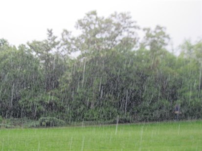 Heavy rain is being reported in Kamloops.