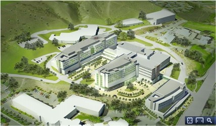 A rendering showing the preferred plan for the Royal Inland Hospital in the master site plan developed two years ago.