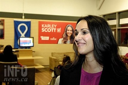 Karley Scott says a Liberal majority win is a great consolation prize.