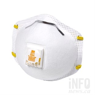 A properly fitted N95 respirator mask is recommended to keep out fine particles.