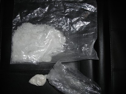 RCMP officers seized cocaine and methamphetamine on Wednesday from a Fairview Road apartment building in the 900 block.