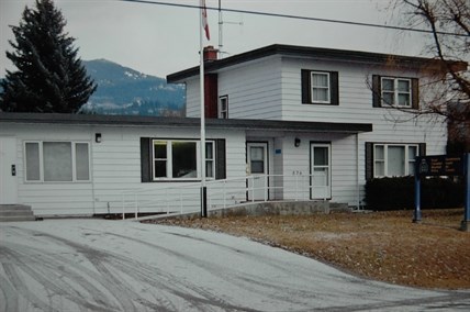 Mid-century BC RCMP Detachment with attached living quarters.